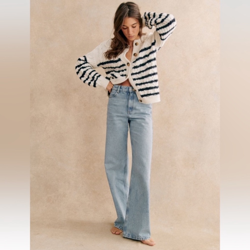 Sezane wide leg jeans
